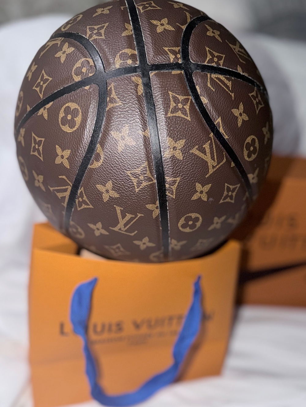 Novelty  Monogram Basketball in Brown - Picture 4 of 10